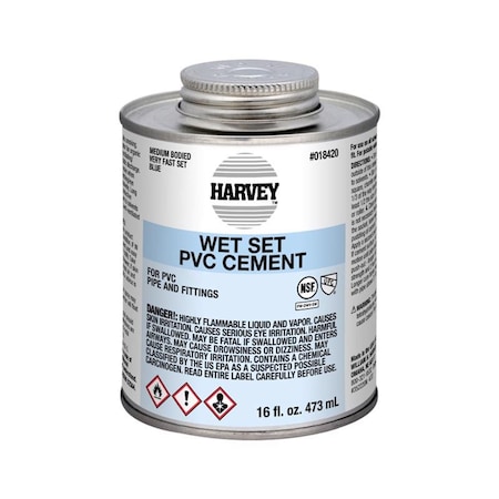 Harvey Blue Cement For PVC 16 Oz